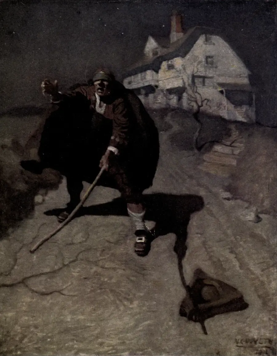Blind Pew, painted by N. C. Wyeth in 1911